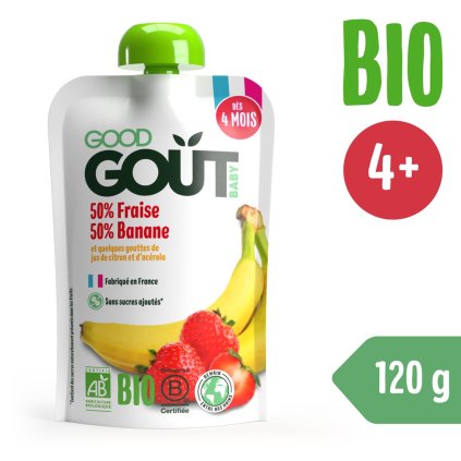 Good Gout BIO Truskawka z bananem (120 g)