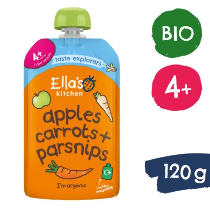 Ella's Kitchen BIO Marchewka, jabłko i pasternak (120 g)