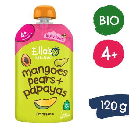 Ella's Kitchen BIO Mango, gruszka i papaja (120 g)