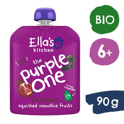 Ella's Kitchen BIO PURPLE ONE Puree owocowe z czarną porzeczką (90 g)