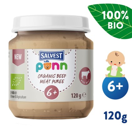 SALVEST Põnn BIO Puree z wołowiny (120 g)