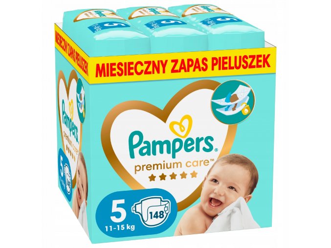 Pieluszki Pampers Premium Care Pieluchy 5 148 szt