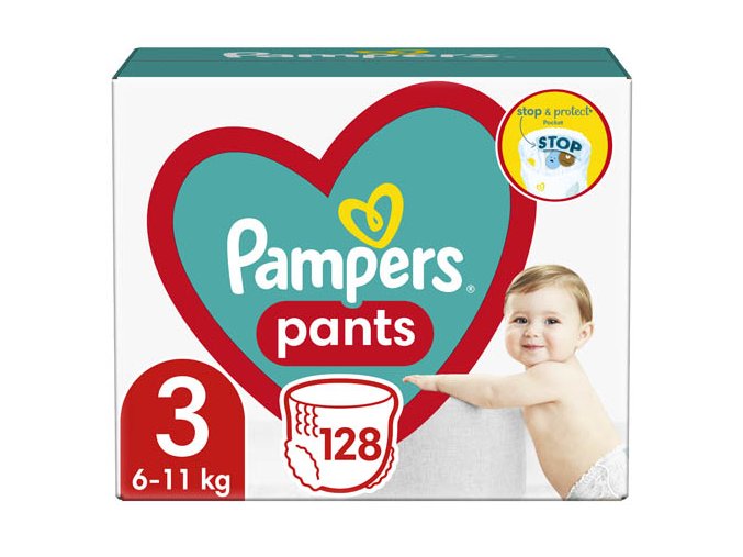 Pampers Pants Mega Box Pieluchomajtki rozm, 3 (128 szt)