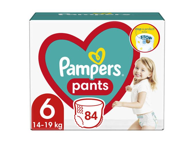Pampers Pants Mega Box Pieluchomajtki rozm, 6 (84 szt)