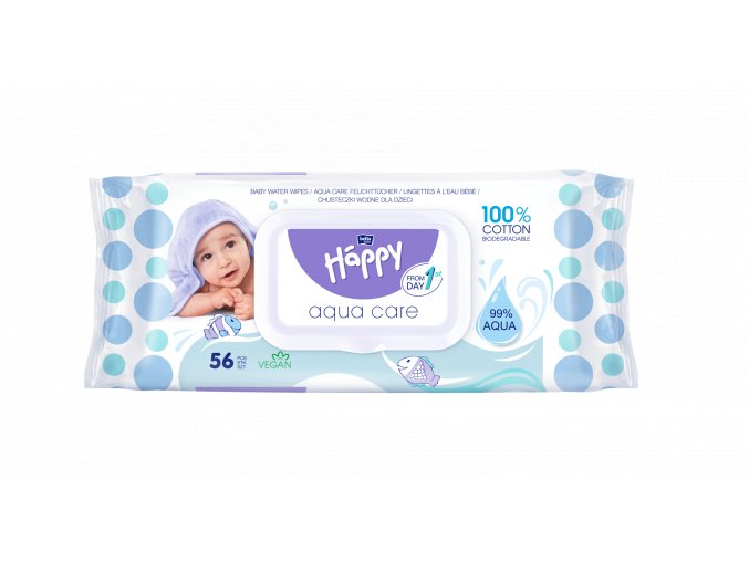 Bella Happy Baby Chusteczki nawilżane Aqua care (56 szt)