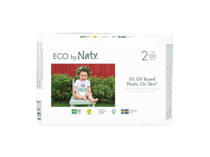 Eco by Naty Mini 3–6 kg (33 szt), eko pieluszki