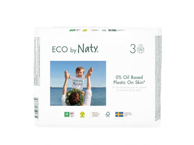 Eco by Naty Midi 4–9 kg (30 szt), eko pieluszki
