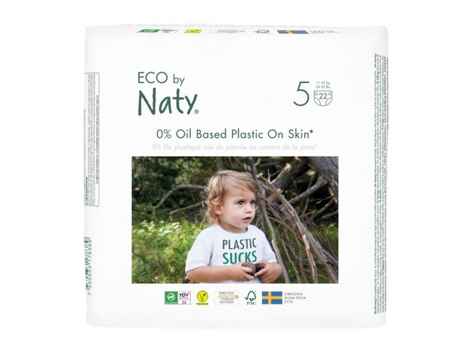 Eco by Naty Junior 11–25 kg (22 szt), eko pieluszki