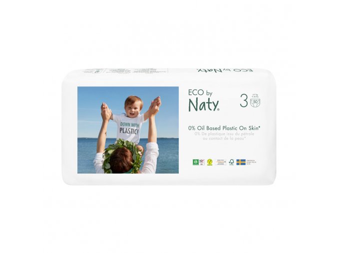 Eco by Naty Midi 4–9 kg (50 szt), eko pieluszki