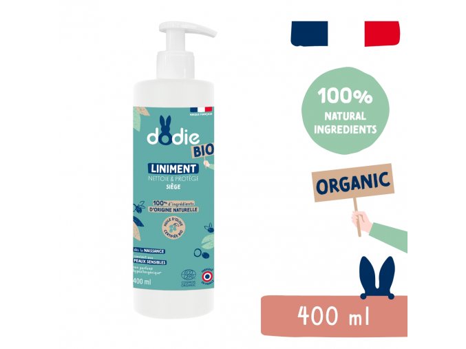 Dodie Organic Mleczko oczyszczające do pupy  (400 ml)