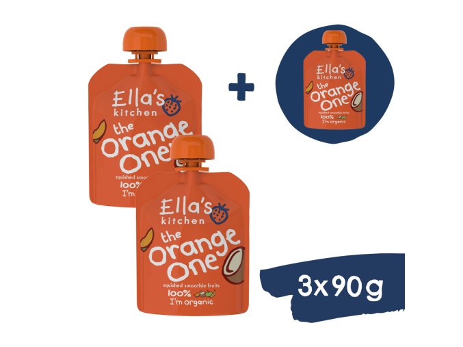 2+1 GRATIS: Ella's Kitchen BIO ORANGE BIO Puree owocowe z mango (90 g)