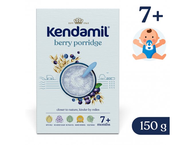 Kendamil Mleczna kaszka z owocem leśnym (150 g)