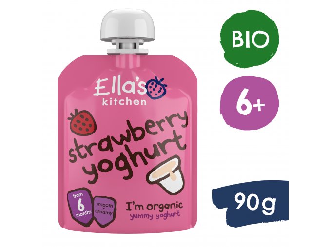 Ella's Kitchen BIO Truskawki z jogurtem (90 g)