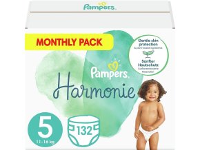 Pampers Harmonie Miesięczne opakowanie pieluszek dziecięcych rozm. 5 (132 szt)