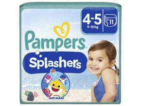 Pampers Splashers Carry Pack Baby Shark Pieluchomajtki rozm, 4 (11 szt)