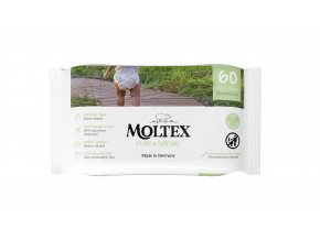 Moltex Pure & Nature (60 szt), eko chusteczki nawilżane