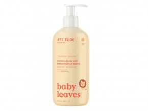 Attitude Baby Leaves Mydło i szampon dla dzieci, o zapachu gruszkowym 2w1 (473 ml)