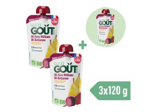 2+1 GRATIS: Good Gout BIO Gruszka Williams z czerwonym buraczkiem (120 g)