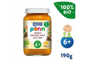 Salvest PÕNN BIO Jagnięcina z puree warzywnym (190 g)