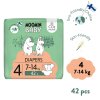 Moomin Baby 4 Maxi 7–14 kg (42 szt), eko pieluszki