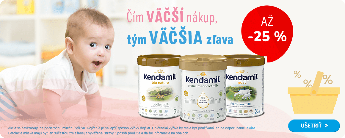 Zľavy až 25 % na Kendamil