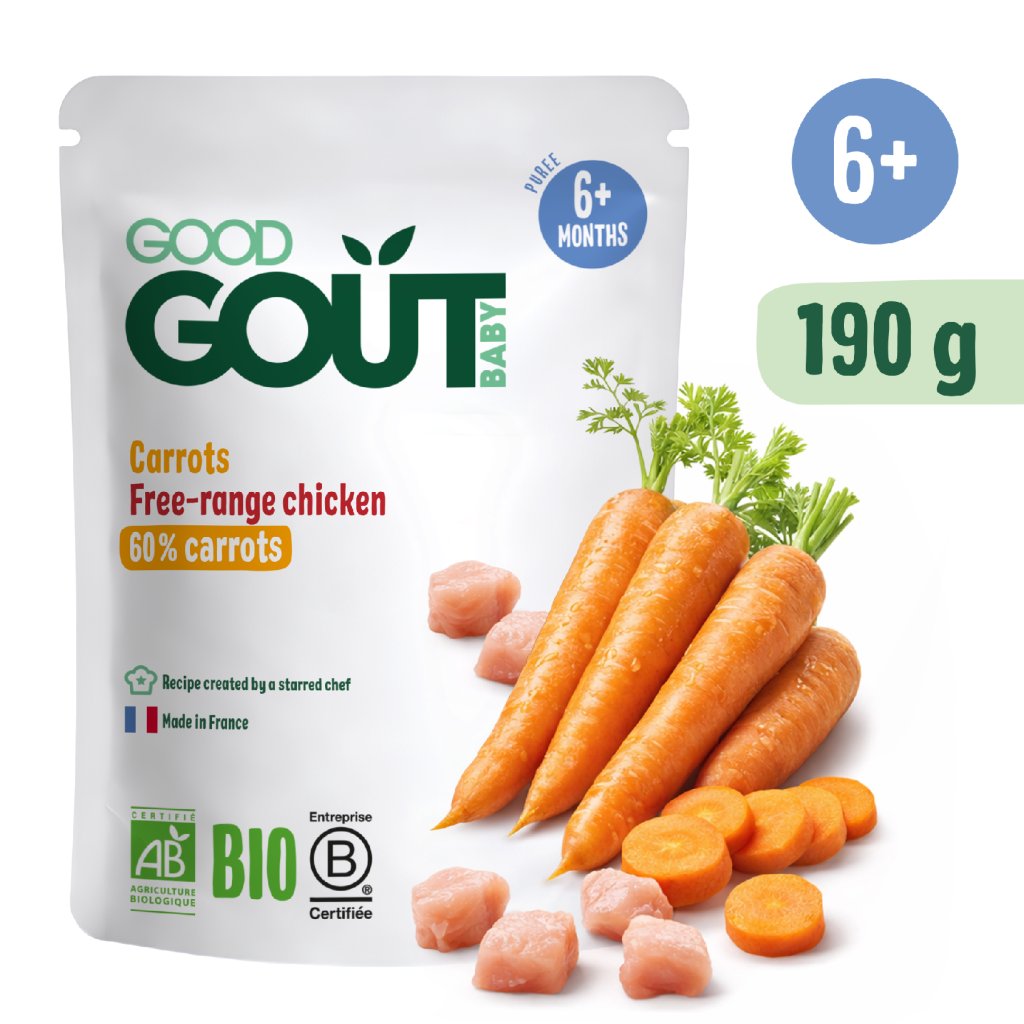 Good Gout BIO Mrkva s farmárskym kuriatkom (190 g)