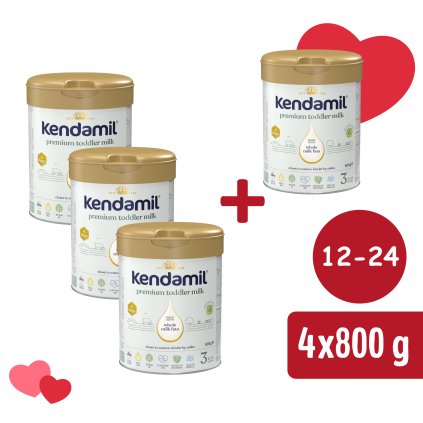 3+1 ZADARMO: Kendamil Premium 3 HMO+ (800 g)