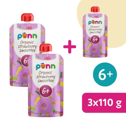 2+1 ZADARMO: SALVEST Põnn BIO Ovocné pyré s malinami (110 g)
