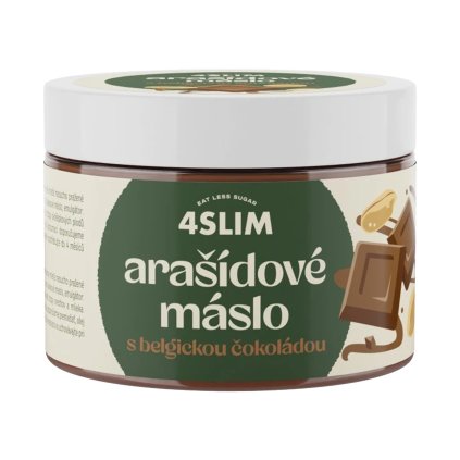 10735 4slim arasidove maslo s belgickou cokoladou 500 g
