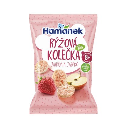 10741 hamanek bio ryzova kolecka jahoda a jablko 8m 35 g