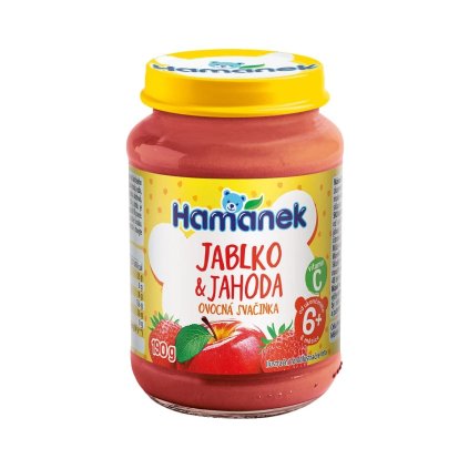 10831 1 hamanek jahoda a jablko ovocna svacinka 6m 190 g