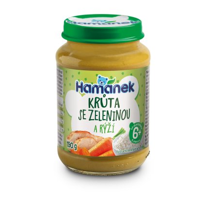Hamánek Morčacie so zeleninou a ryžou 6m+ (190 g)