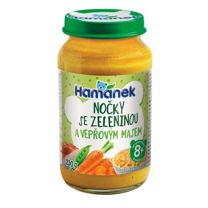 Hamánek Nočky so zeleninou a bravčovým mäsom 8m+ (230 g)