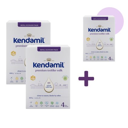 2+1 ZADARMO Kendamil Premium 4 HMO+ (600 g)