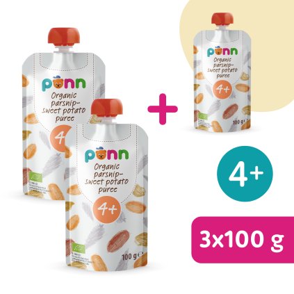 2+1 ZADARMO: SALVEST Põnn BIO Pyré z paštrnáku a batátov (100 g)