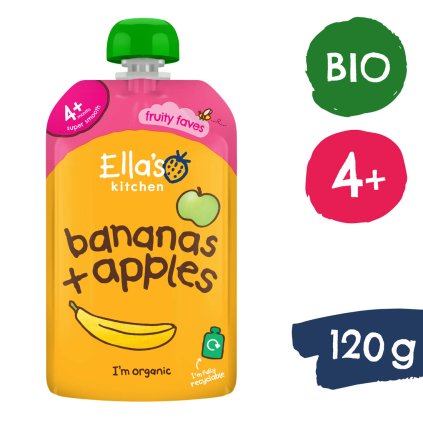 Ella's Kitchen BIO Jablko a banán (120 g)