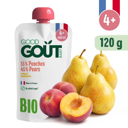Good Gout BIO Broskyňa s hruškou (120 g)