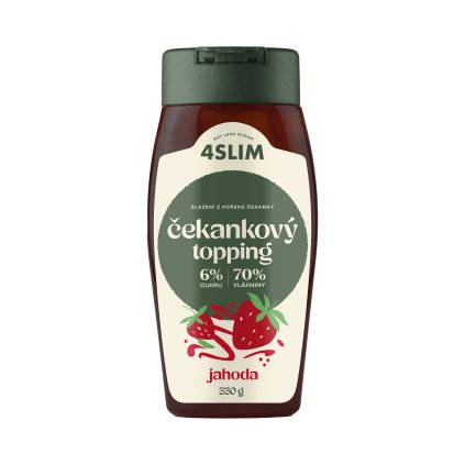 10036 4slim cekankovy topping jahoda 330 g