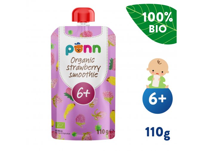 UNI Salvest Ponn BIO Ovocne pyre s malinami 110g 4740073071243