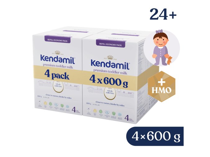4x Kendamil Premium 4​ HMO+ (600 g)