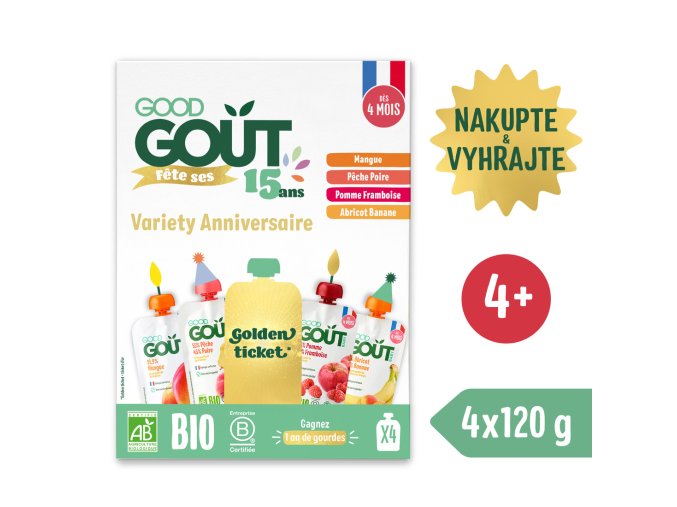 Good Gout BIO Ovocný Jackpot (4×120 g)
