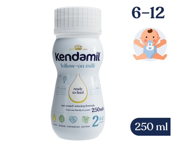 Kendamil Tekuté následné mlieko 2 (250 ml), exp. 22.8.2025