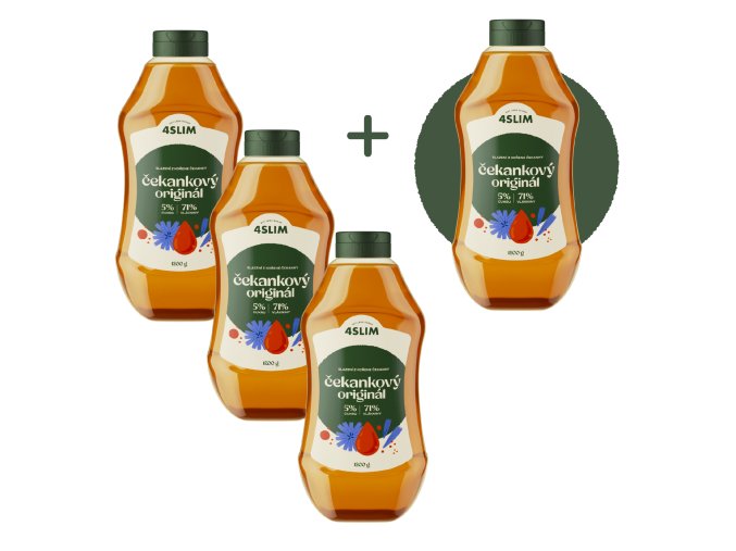 3+1 ZADARMO 4Slim: Čakankový originál (1,2 kg)