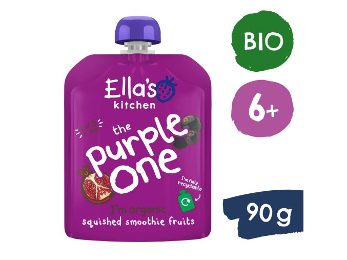 Ella's Kitchen BIO PURPLE ONE ovocné pyré s čiernymi ríbezľami (90 g)