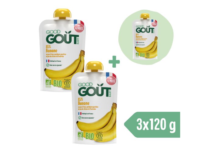 2+1 ZADARMO: Good Gout BIO Banán (120 g)
