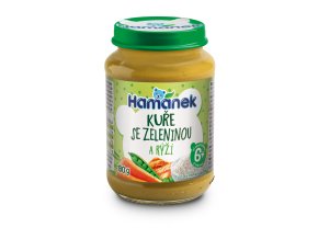 Hamánek Kurča so zeleninou a ryžou 6m+ (190 g)