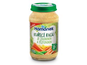 Hamánek Kuracie ragú so zeleninou a cestovinami 8m+ (230 g)