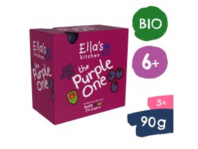 Ella's Kitchen BIO PURPLE ONE ovocné pyré s čiernymi ríbezľami (5x90 g)