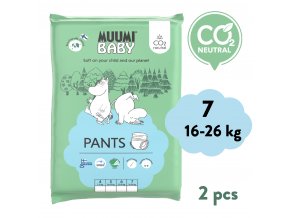 Muumi Baby Pants 7 XL 16-26 kg (2 ks), nohavičkové eko plienky