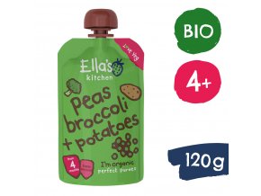 Ella's Kitchen BIO Hrášok, brokolica a zemiaky (120 g)
